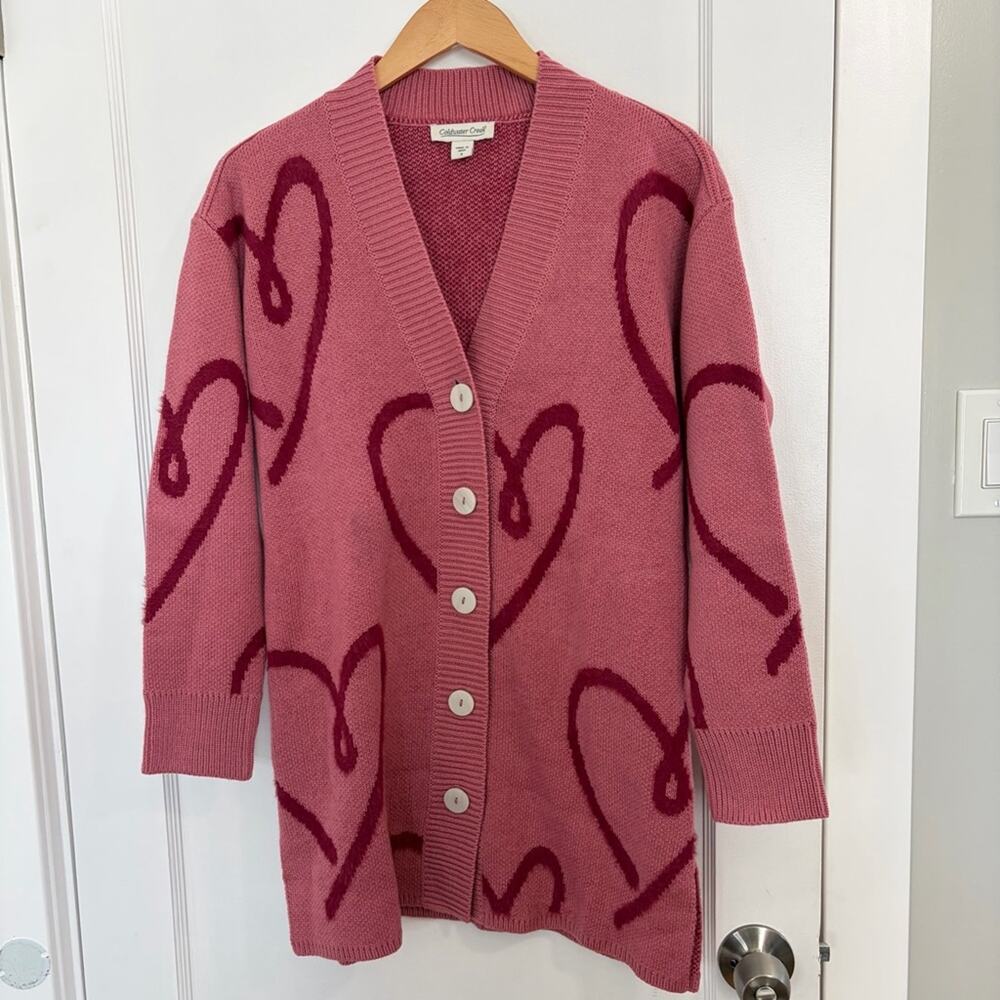 Coldwater Creek Love Notes oversized Cardigan Swearer - Picture 2 of 14
